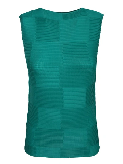 Shop Issey Miyake Tops In Green