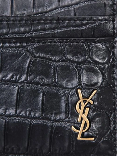 Shop Saint Laurent Wallets In Black