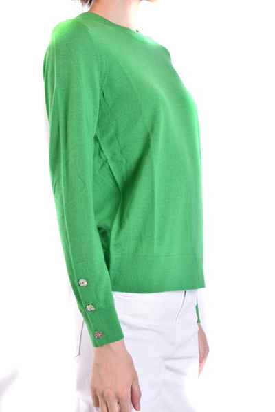 Shop Michael Kors Green Wool Blend Sweater