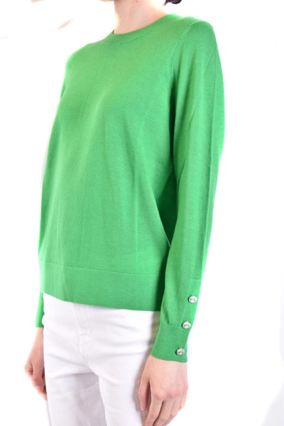 Shop Michael Kors Green Wool Blend Sweater