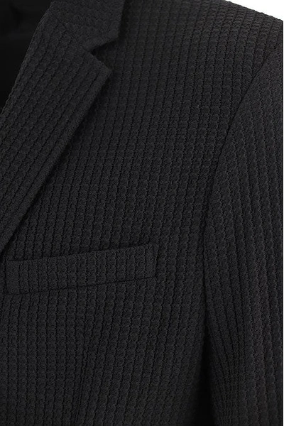 Shop Emporio Armani Single Breasted Blazer In Black