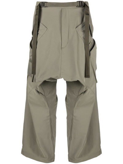 Shop Acronym Schoeller Dryskin Articulated Cargo Trousers - Men's - Polyamide/elastane In Green