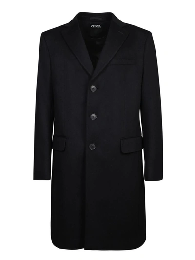 Shop Zegna Coats In Black