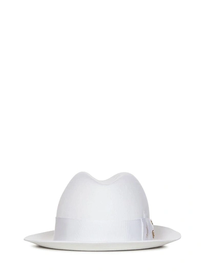 Shop Elie Saab White Felt Nila Hat