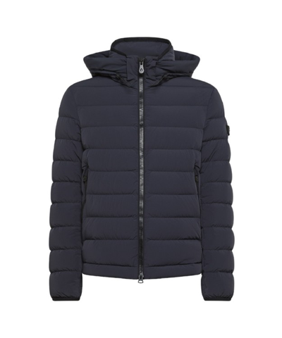 Peuterey Feather-down Padded Puffer Jacket In Blue