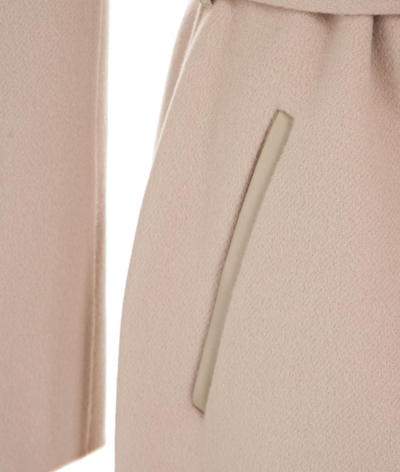 Shop Mackage Mai Pressed Wool Coat In Neutrals