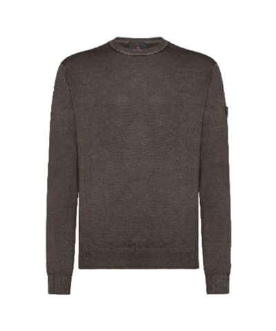 Shop Peuterey Brown Crew-neck Sweater