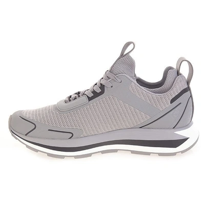 Shop Emporio Armani Lace-up Sneaker In Grey