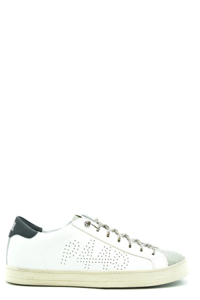 Shop P448 White Leather Sneakers