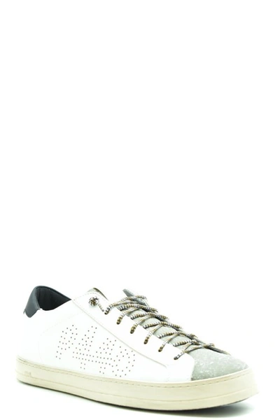 Shop P448 White Leather Sneakers