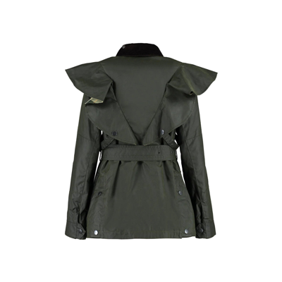 Chloé X Barbour Corduroy-trim Waxed-cotton Jacket In Chloé X Barbour Corduroy-trim Waxed-cotton Jacket In