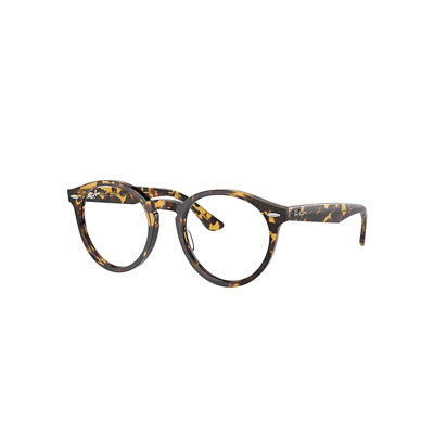 Shop Ray Ban Eyeglasses Unisex Larry Optics - Yellow Havana Frame Clear Lenses Polarized 51-21 In Havana Gelb