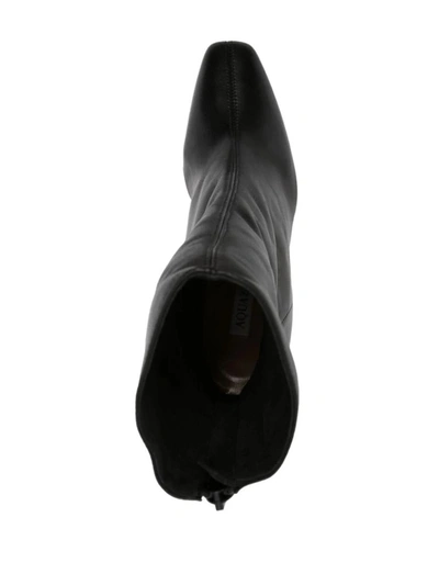 Shop Aquazzura 95mm Love Boots In Black