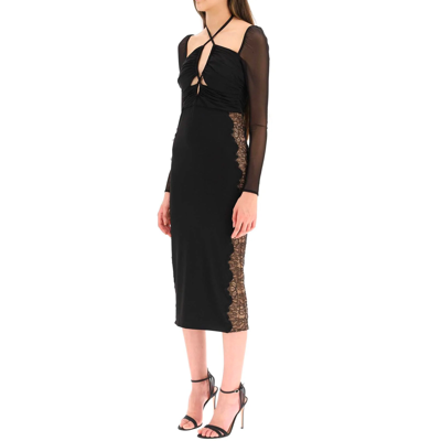 Self-portrait Lace-trim Midi Dress