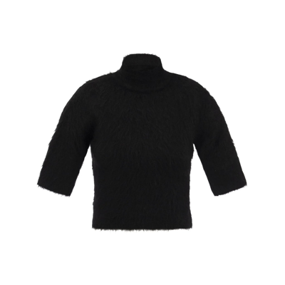 Shop Sportmax Cropped Mohair Sweater