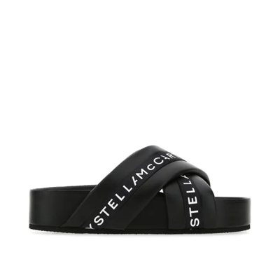 Shop Stella Mccartney Logo Slippers