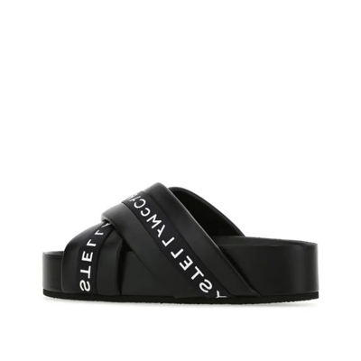 Shop Stella Mccartney Logo Slippers