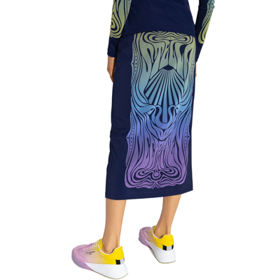 Stella Mccartney Midi Skirt With Velvet Applique