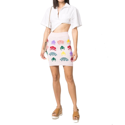 Stella Mccartney 'game On' Wool Blend Knit Skirt