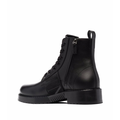 Shop Valentino Garavani  Garavani Leather Logo Boots