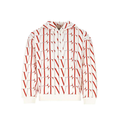 Shop Valentino Logo Hooded Sweatshirt