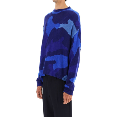 Shop Valentino Wool Printed Sweater