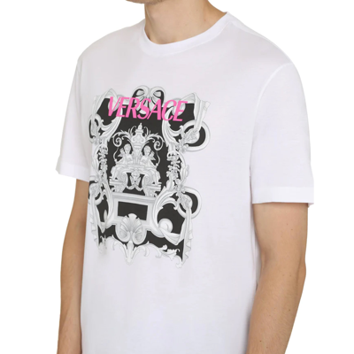 Shop Versace Cotton Printed T Shirt