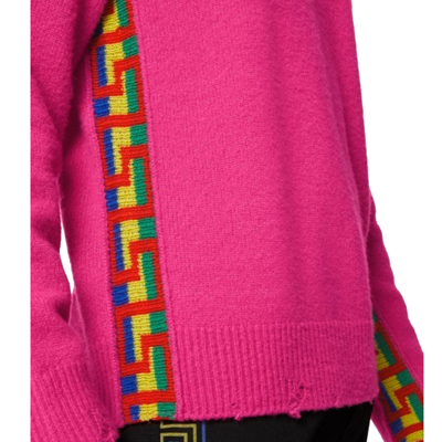 Shop Versace Greca Wool Sweater