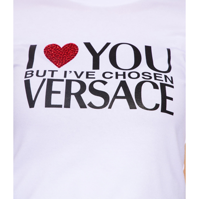 Shop Versace Printed Logo T Shirt