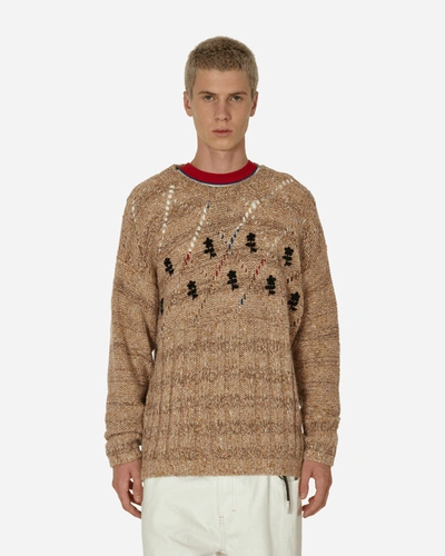 Shop Cormio Antonio Oversized Embroidered Sweater In Beige