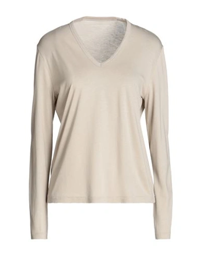 Shop Majestic Filatures Woman T-shirt Light Grey Size 1 Lyocell, Cotton