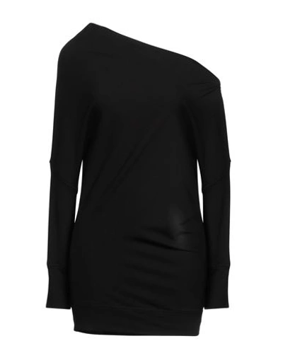 Shop Tom Ford Woman Sweatshirt Black Size 2 Silk, Cotton, Elastane, Polyamide