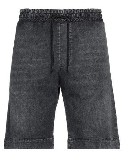 Shop Dondup Man Denim Shorts Lead Size 34 Cotton, Viscose, Polyester, Elastane In Grey