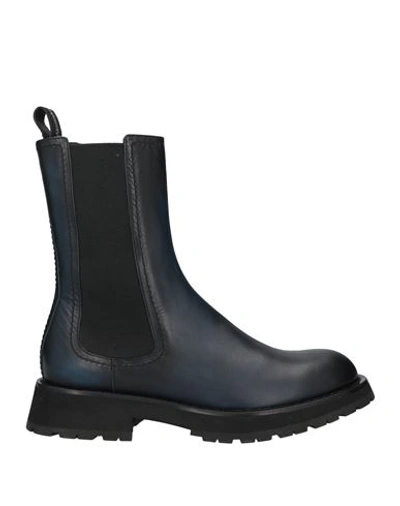 Shop Alexander Mcqueen Man Knee Boots Black Size 8 Soft Leather