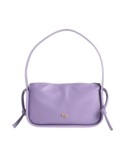Shop Yuzefi Woman Handbag Purple Size - Leather