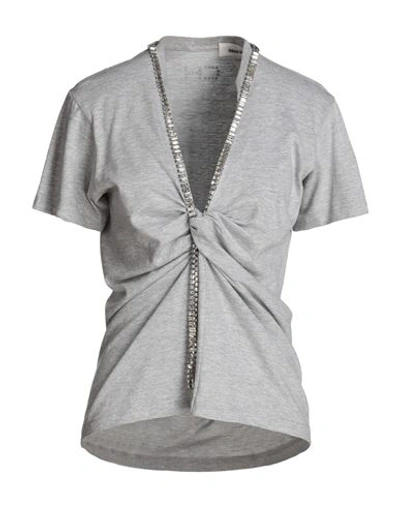 Shop Circus Hotel Woman T-shirt Grey Size L Cotton