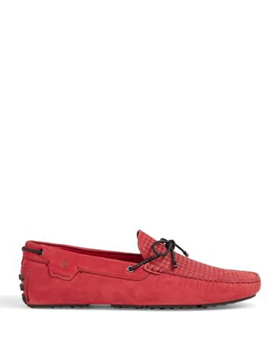 Shop Tod's For Ferrari Man Loafers Red Size 9 Soft Leather