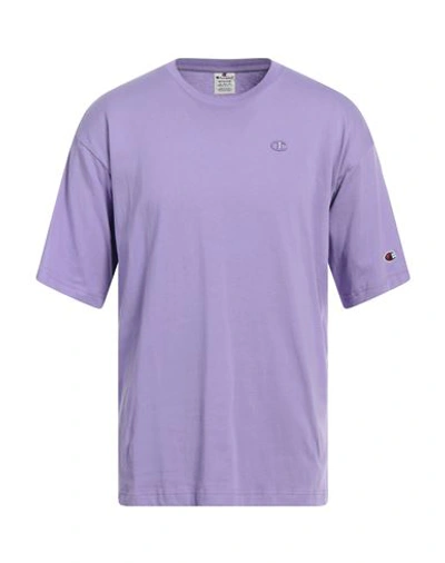 Shop Champion Man T-shirt Purple Size S Cotton