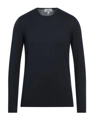 Shop Egon Von Furstenberg Man Sweater Midnight Blue Size Xl Wool, Viscose, Pes - Polyethersulfone