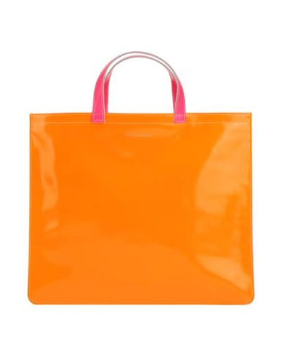 Shop Comme Des Garçons Woman Handbag Orange Size - Goat Skin