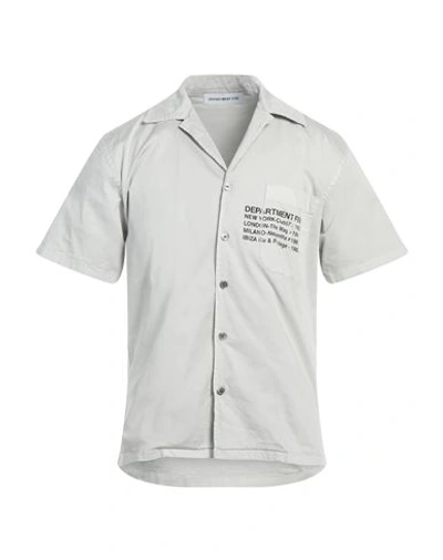 Shop Department 5 Man Shirt Light Grey Size 15 ½ Cotton, Elastane