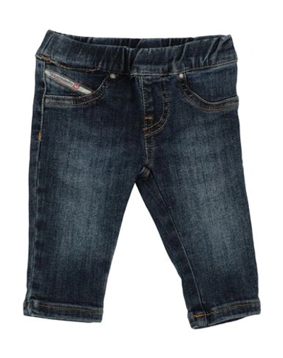 Shop Diesel Newborn Boy Jeans Blue Size 3 Cotton, Elastane