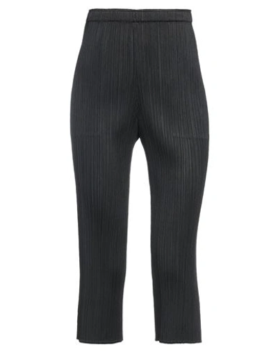 Shop Issey Miyake Woman Cropped Pants Black Size 3 Polyester