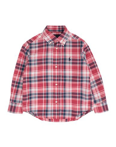 Shop Polo Ralph Lauren Toddler Boy Shirt Red Size 4 Cotton