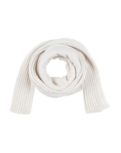 Shop Gentryportofino Woman Scarf Ivory Size - Alpaca Wool, Polyamide, Cashmere, Wool In White