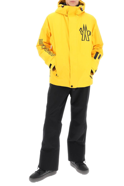 Shop Moncler Moriond Ski Jacket In Gore-tex 2l In Yellow