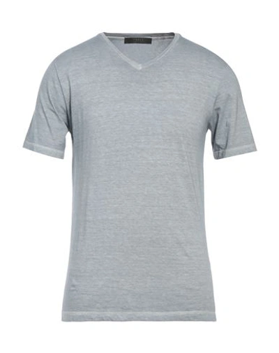 Shop Vneck Man T-shirt Pastel Blue Size L Cotton
