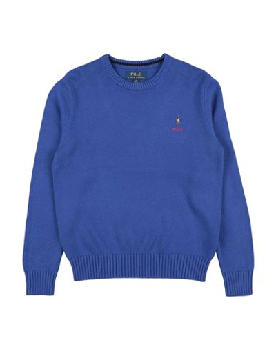 Shop Polo Ralph Lauren Toddler Boy Sweater Blue Size 5 Cotton, Cashmere