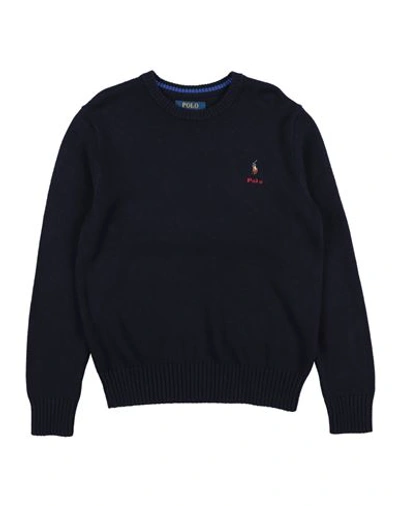 Shop Polo Ralph Lauren Toddler Boy Sweater Midnight Blue Size 5 Cotton, Cashmere