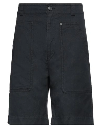 Isabel Marant Man Shorts & Bermuda Shorts Midnight Blue Size 40 Cotton, Linen In Blue